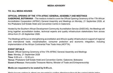 media advisory